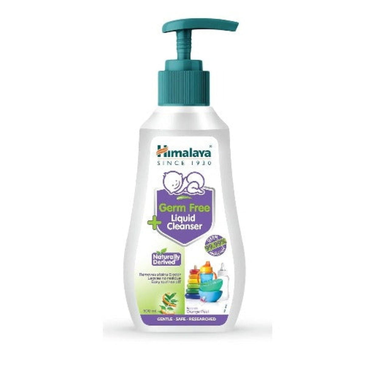Himalaya Herbal Ayurvedic Germ Free Liquid Cleanser Baby Care Cleanses,Removes Germs,Stains,And Odor Effectively From Baby’s Feeding Accessories And Toys Liquid 500 ml