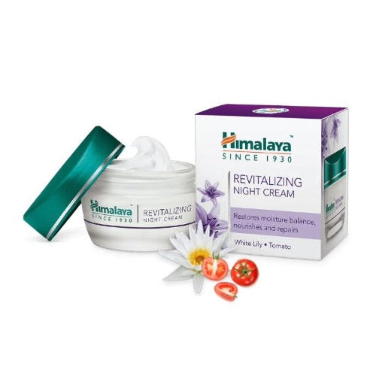 Himalaya Herbal Ayurvedic Personal Care Revitalizing Restores Moisture Balance,And Nourishes And Repairs Night Cream 50 g