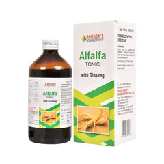 Bakson's Homoeopathy Alfalfa Tonic with Ginseng Health Tonic Liquid Syrup