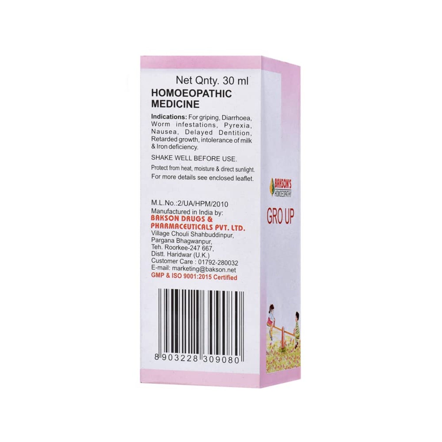 Bakson's Homoeopathy Gro Up Growth Promoter Drop 30ml