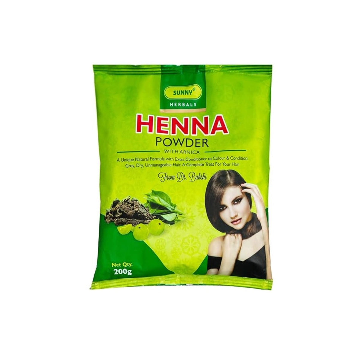 Bakson's Sunny Herbals Henna With Arnica Natural Colour & Conditioner For Hair Powder