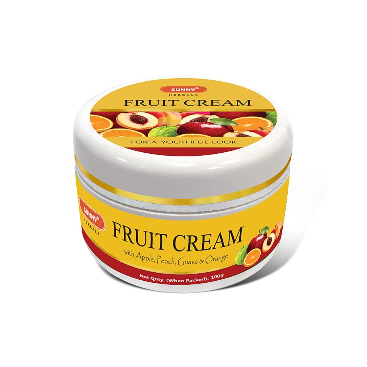 Bakson's Sunny Herbals Fruit With Apple,Peach,Guava & Orange For Baby Soft Skin Care Cream 100gm