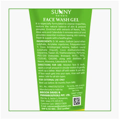 Bakson's Sunny Herbals Face Wash Gel With Aloevera,Calendula And Tea Tree Oil Natural Cleanser Gel