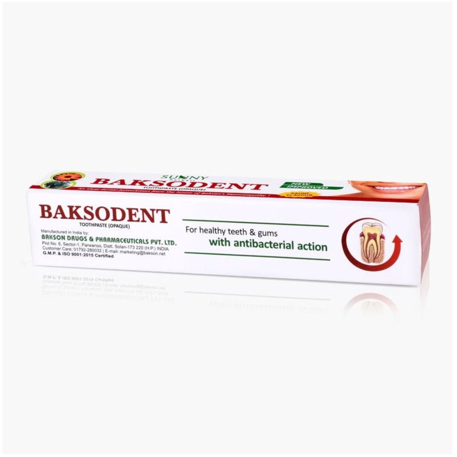Bakson's Sunny Herbals Baksodent Oral Care With Antibacterial Action Toothpaste Opaque 100G