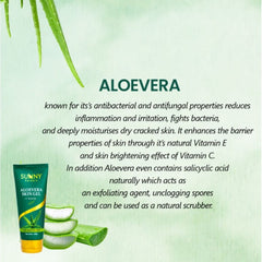 Bakson's Sunny Herbals Aloe Vera Skin With Aloe Vera For Healthy Skin Care Gel 100gm