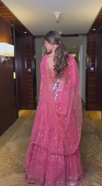 Indian Pakistani Women Lengha Wedding Bollywood Bridal Ethnic Party Wear Lehenga Pure Soft Georgette With Heavy Embroidery Work Lahenga Choli
