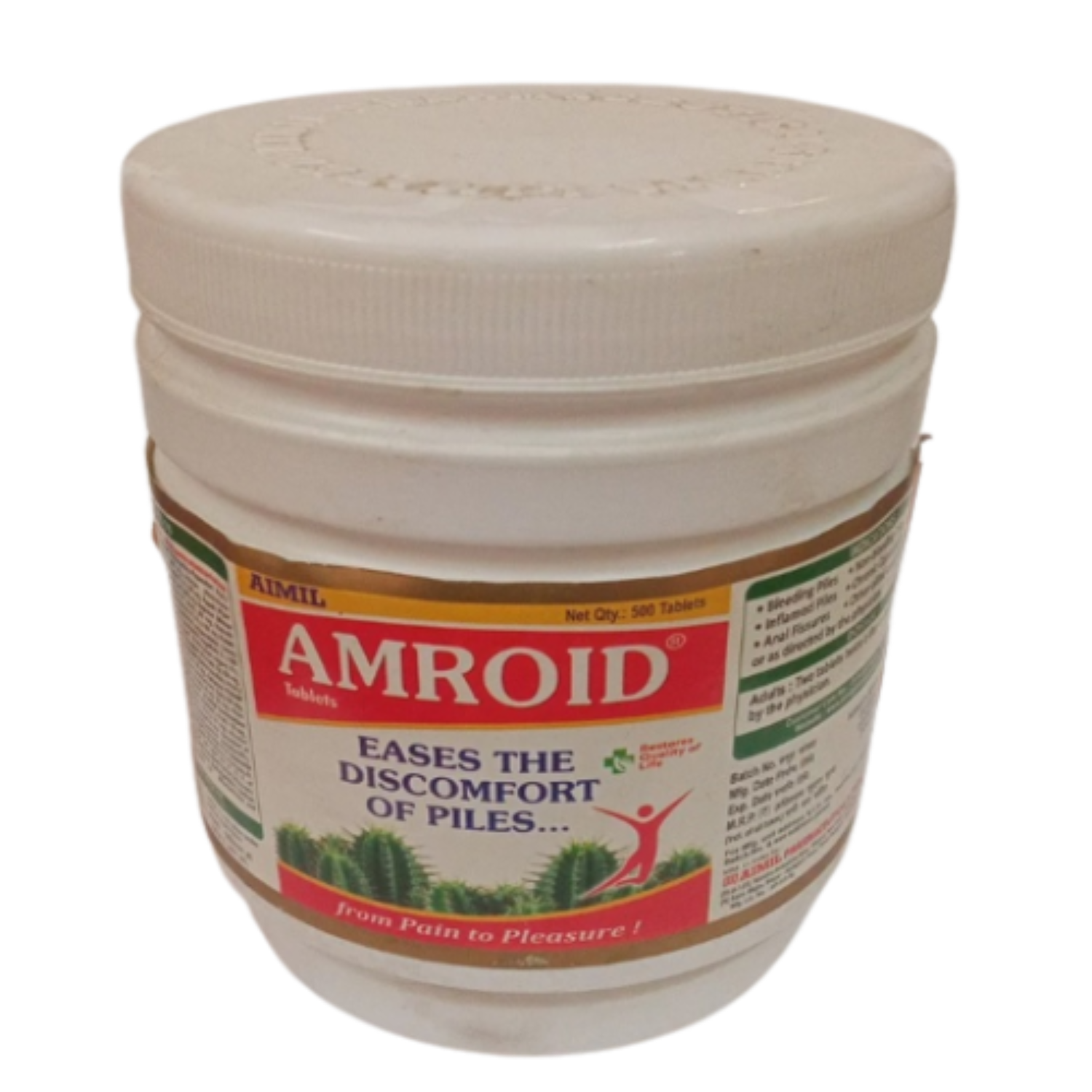 Aimil Ayurvedic Amroid Ayurvedic Tablets Poly Herbs Healthcare Medicine For Piles Vegetarian Ointment & Tablets